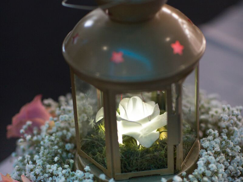 Firefly Lantern wedding centrepiece