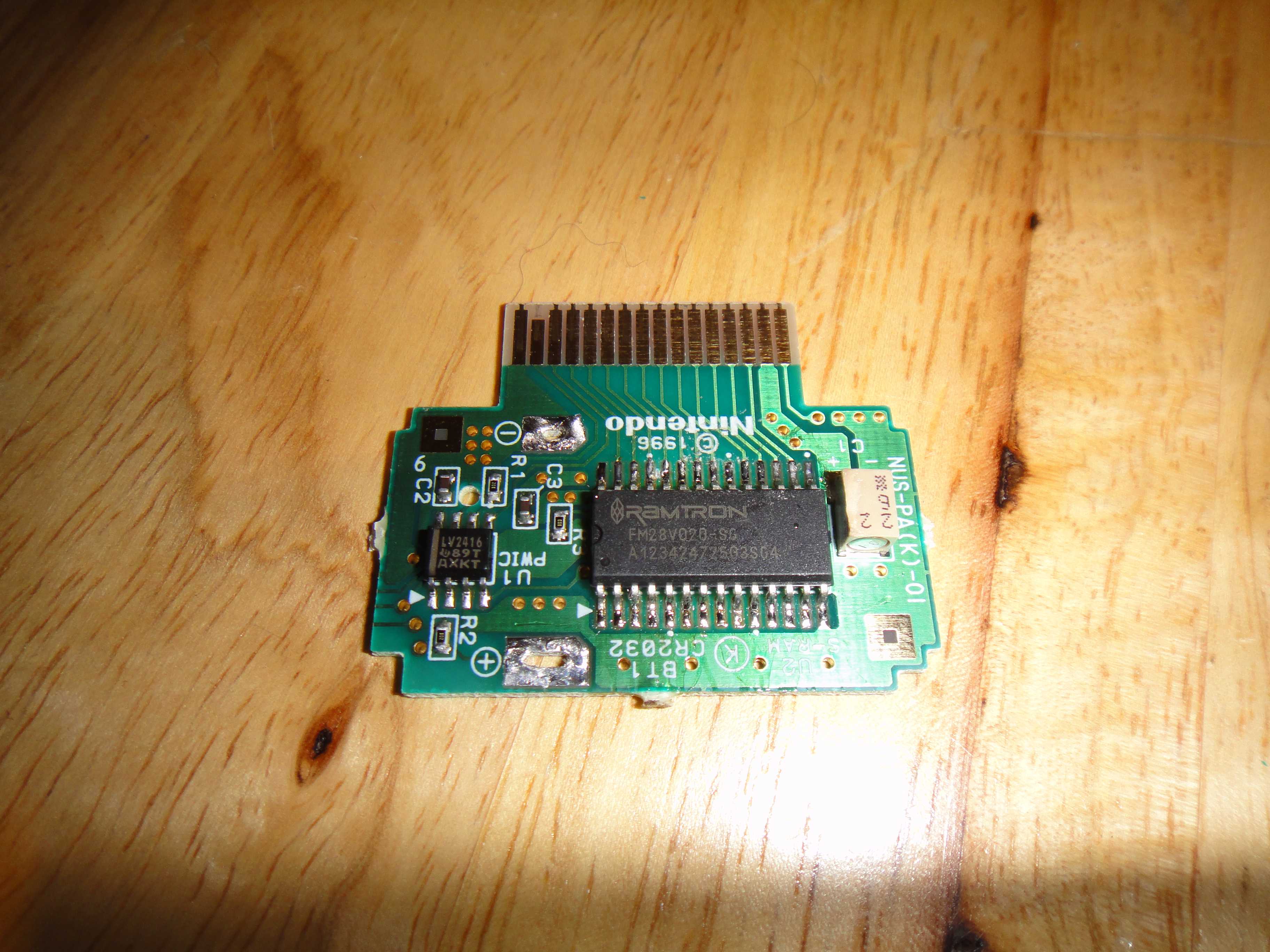 Nintendo 64 Memory Card FRAM Non-Volatile Memory mod